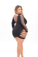 Bold Babe Longsleeve Dress - Queen Size - Black - Image 2