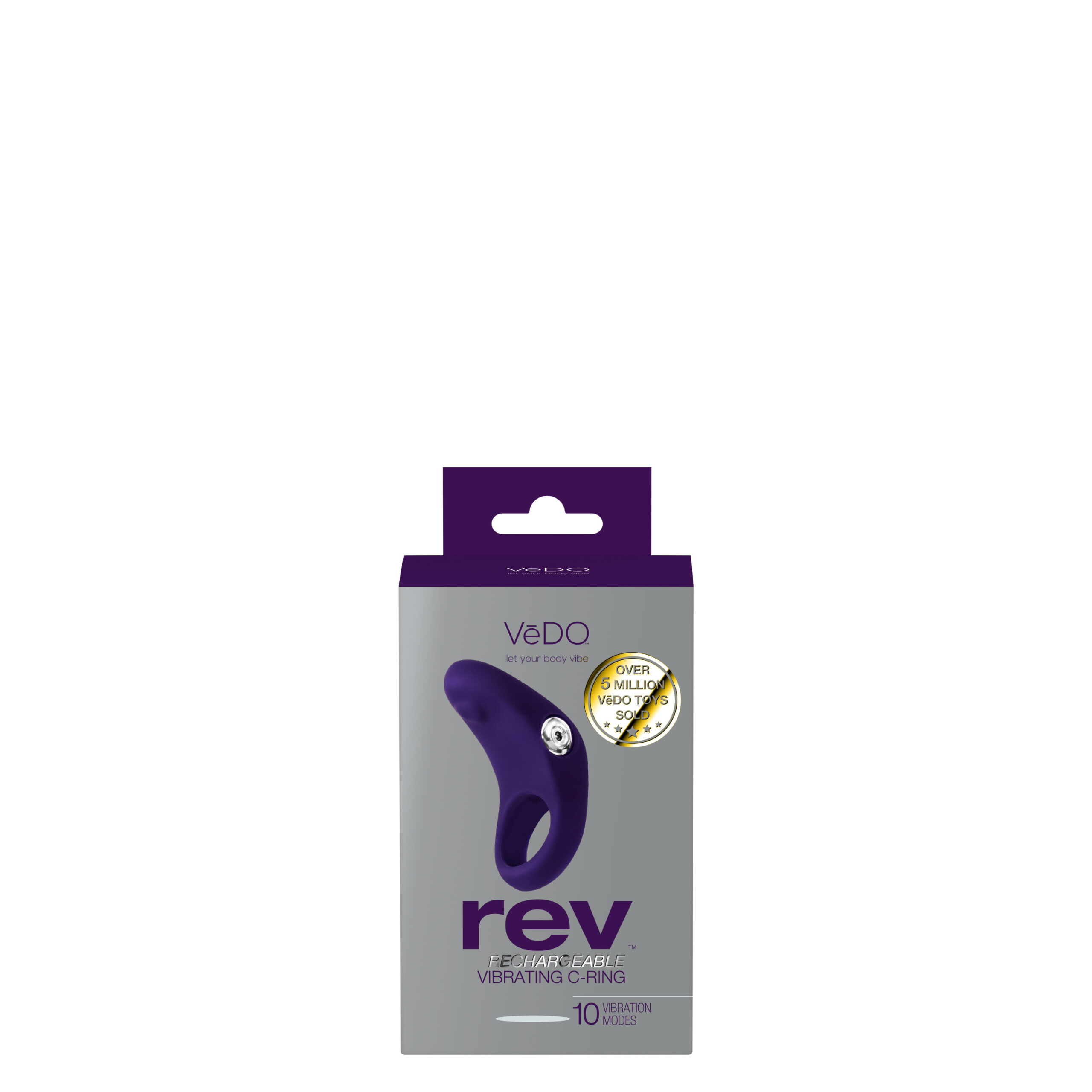 B1z08i0xYJnmfZFOimMAAfvA72hhz8YH Rev Rechargeable Vibrating C-Ring - Purple - Image 1