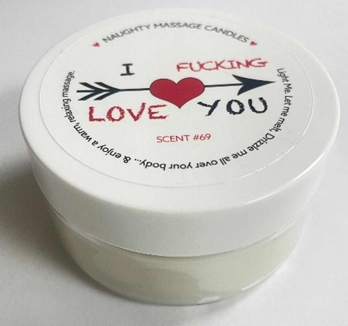 B3tdEVhpOMbmXQpmupkQD9VWGlTzaSzs I F-Ing Love You Massage Candle - Madagascar Vanilla 1.7 Oz - Image 1