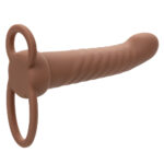 Performance Maxx Rechargeable Ribbed Dual Penetrator - Brown - Image 4