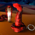King Cobra Keychain - Red - Image 6