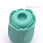 Tulip Pro 15-Function Suction Vibe With Wireless Charging - Teal Blue - Image 2