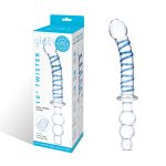 10 Inch Twister Dual-Ended Dildo - Clear/blue - Image 6
