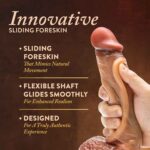 Renaissance - Raphael - 9.5 Inch Sliding Foreskin Dildo With Squeezable Balls - Tan - Image 5