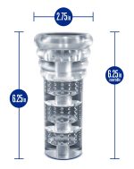 Rize - Luz - Glow in the Dark Self- Lubricating Stroker - Clear - Image 4
