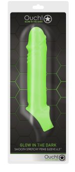 Smooth Stretchy Penis Sleeve - Glow in the Dark - Image 2