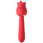 Bloomgasm Racy Rose Thrust and Lick Vibrator - Red - Image 3
