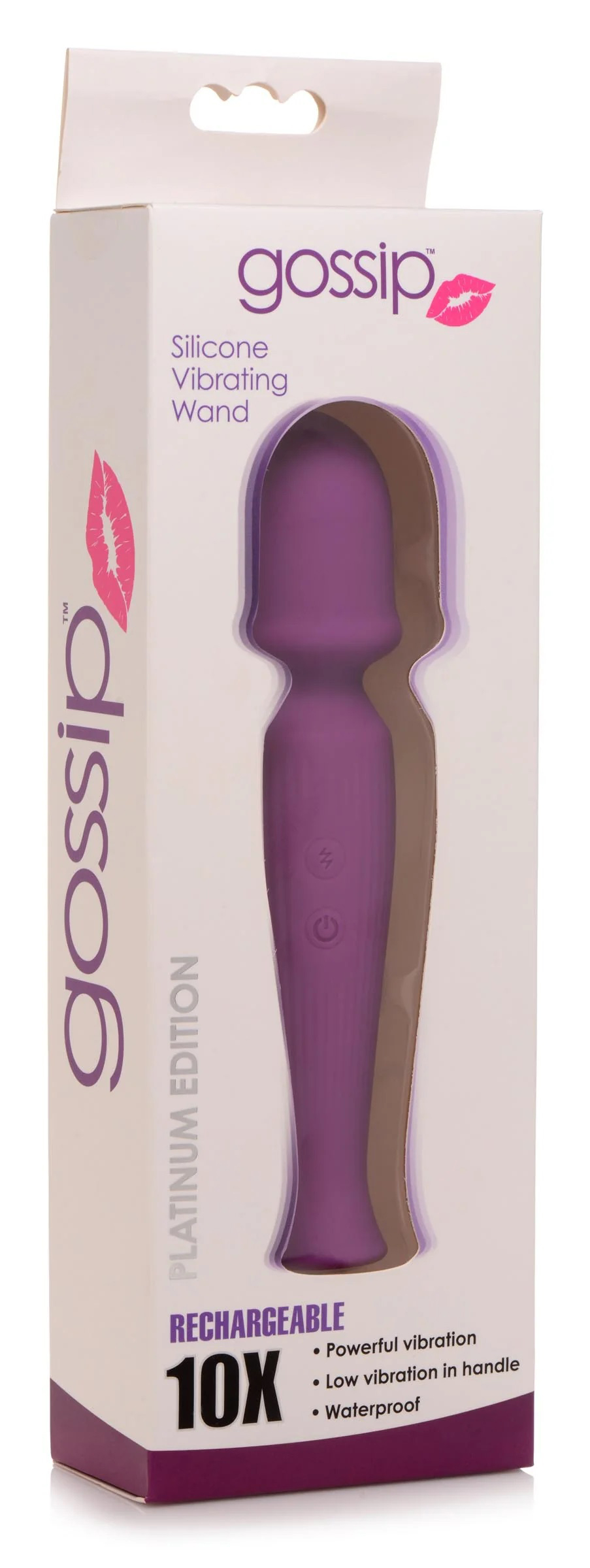 CQuLjRJKz5N1SglOvmZtSWgaGKdvpiEt Silicone Wand Massager - Violet - Image 1