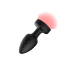 Twila Twirling Smoke Gem Light Up Vibrating Plug With Blk Heart Remote - Image 8