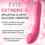 Extreme-G Inflating G-Spot Silicone Vibrator - Pink - Image 7