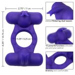 Silicone Rechargeable Triple Orgasm Enhancer - Purple - Image 7