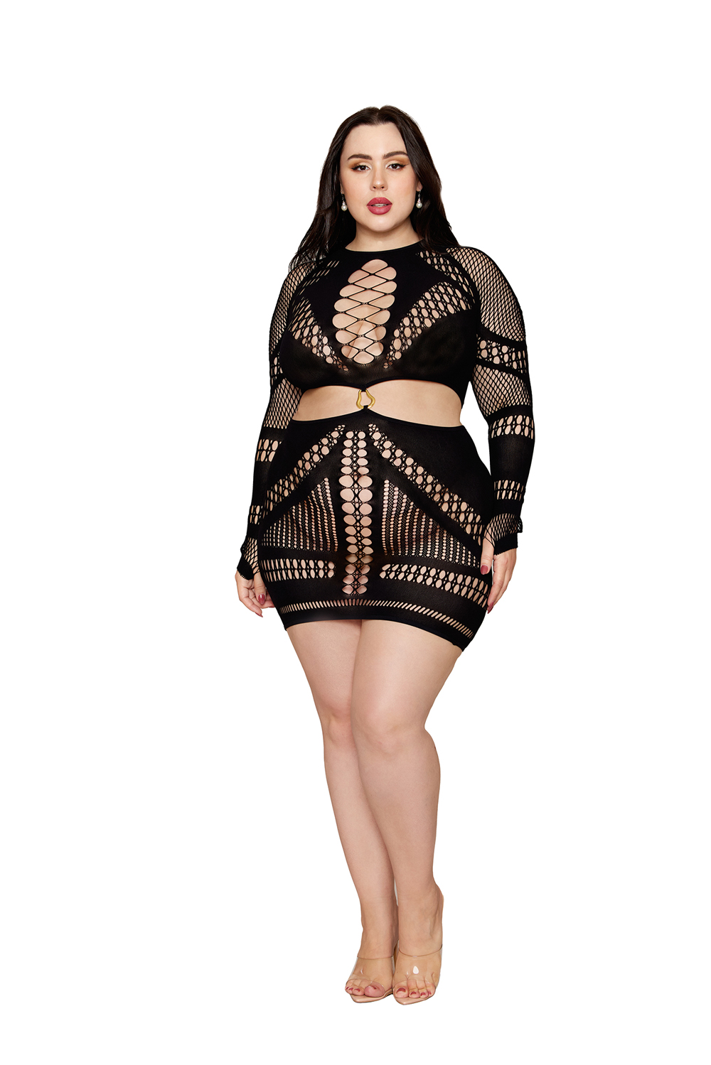 CpuGVR5L Chemise Dmnd - Queen Size - Black - Image 1