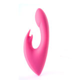Leah USB Rechargeable Silicone 10-Function Rabbit Vibrator - Pink - Image 4