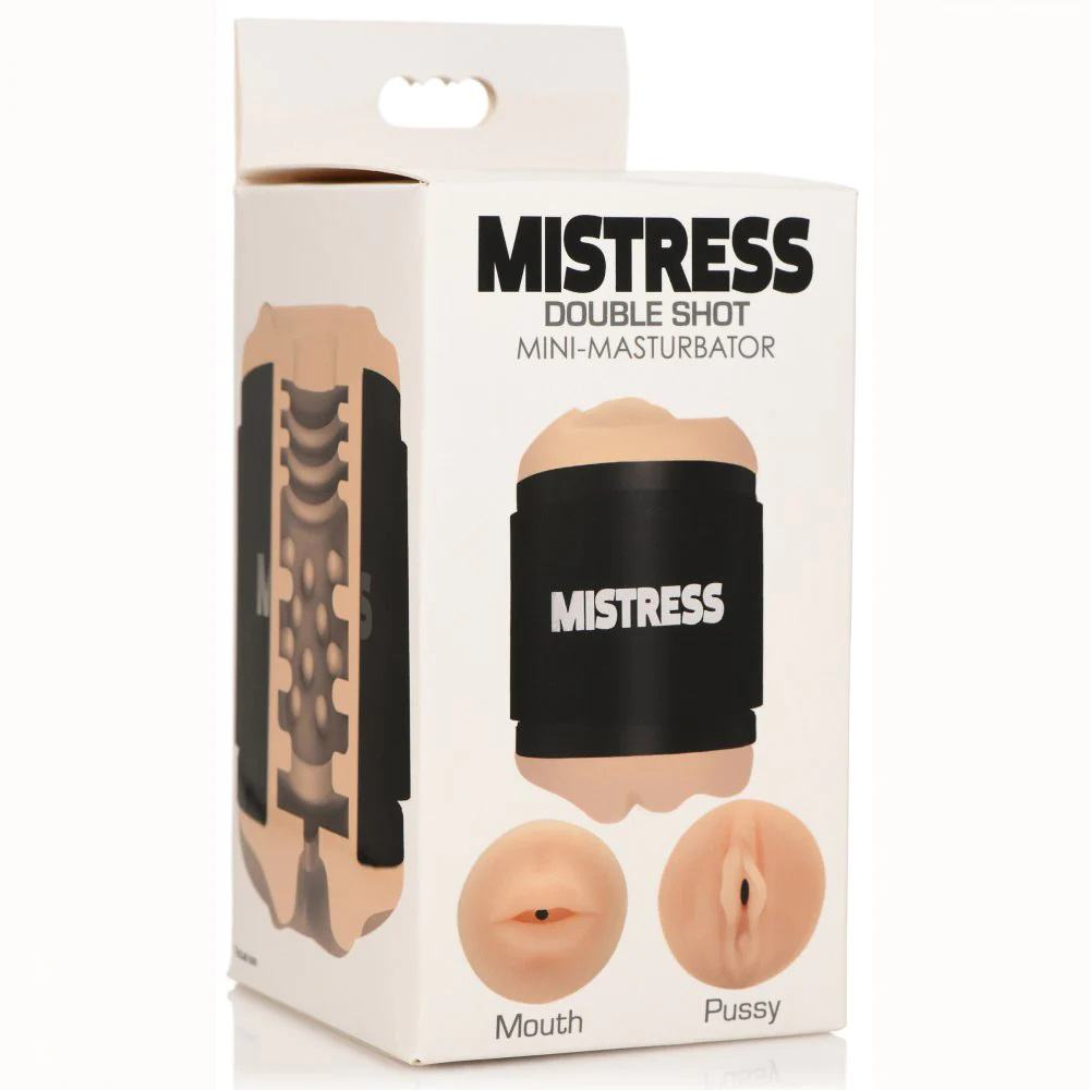 DJVicE0t051XBI3UETjtHhrbrjNXlehi Mistress Double Shot Mouth and Pussy Stroker - Light - Image 1