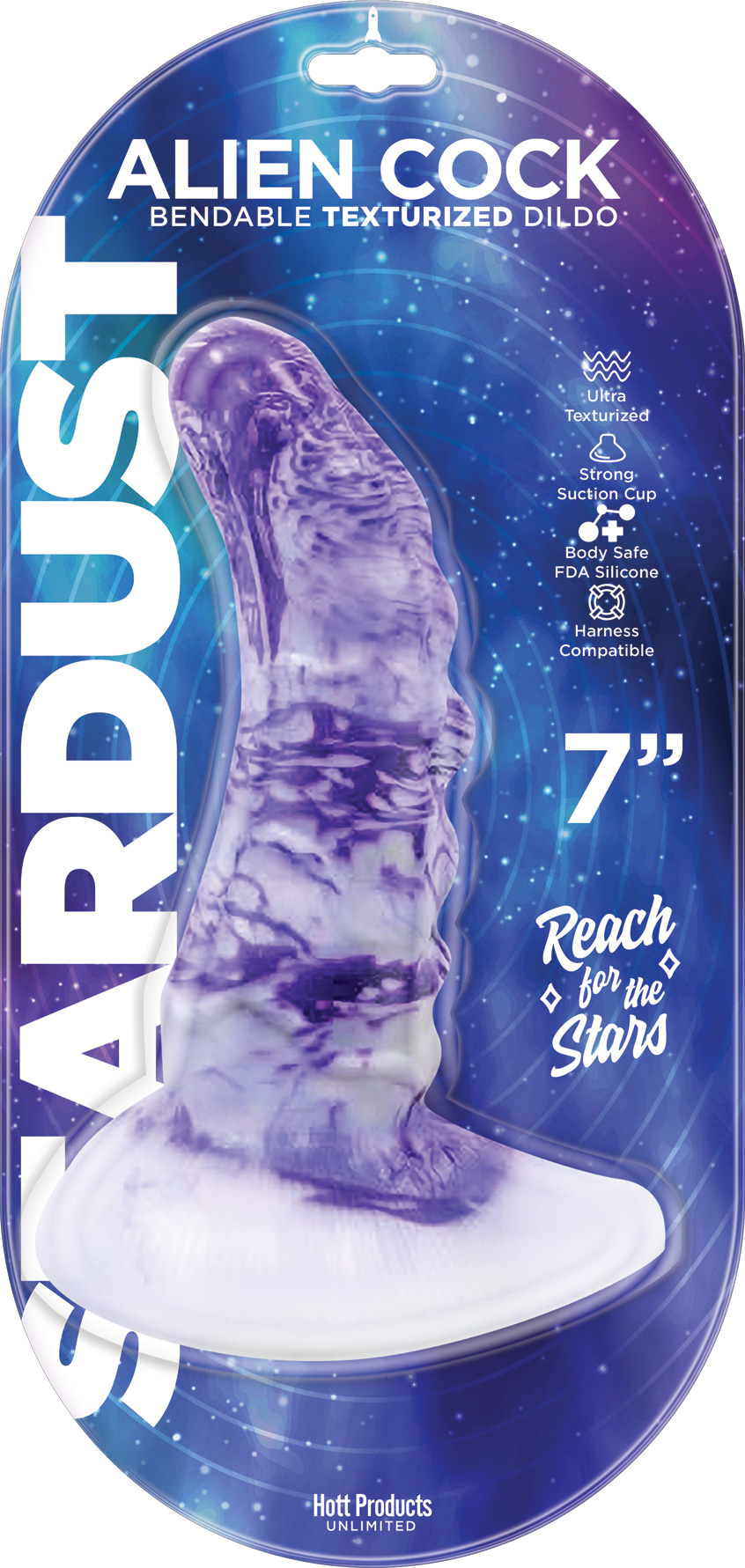 DQoxzAdgMnKFji5E1eZRLju3h0jmzbDt Stardust - Alien Cock - Bendable Texturized Dildo Texturized Dildo - 7 Inch - Image 1