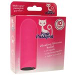 Pink Pussycat Vibrating Silicone Bullet - Pink