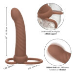 Performance Maxx Rechargeable Ribbed Dual Penetrator - Brown - Image 7