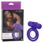 Silicone Rechargeable Dual Climaxer - Purple - Image 3