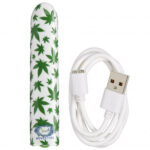 420 Slim Cannabis Leaf Vibe - White/green - Image 4