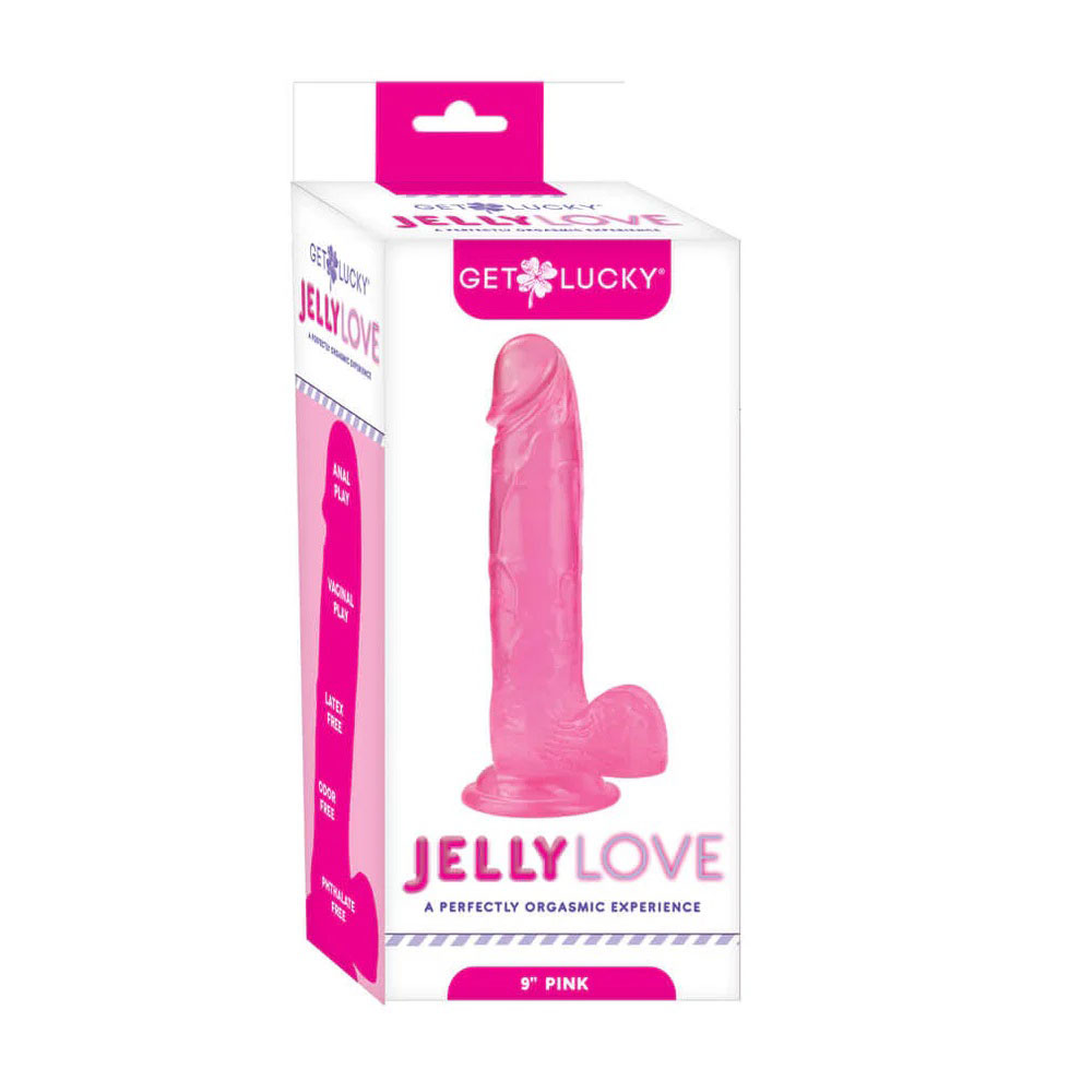 E1wsLMyK Jelly Love 9" Dildo - Pink - Image 1