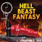 Hell Hound Keychain - Red - Image 5