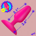 Flexible Vibrating Silicone Butt Plug - Pink - Image 3