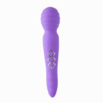 Zoe Twisty Dual Vibrating Pleasure Wand - Purple - Image 2