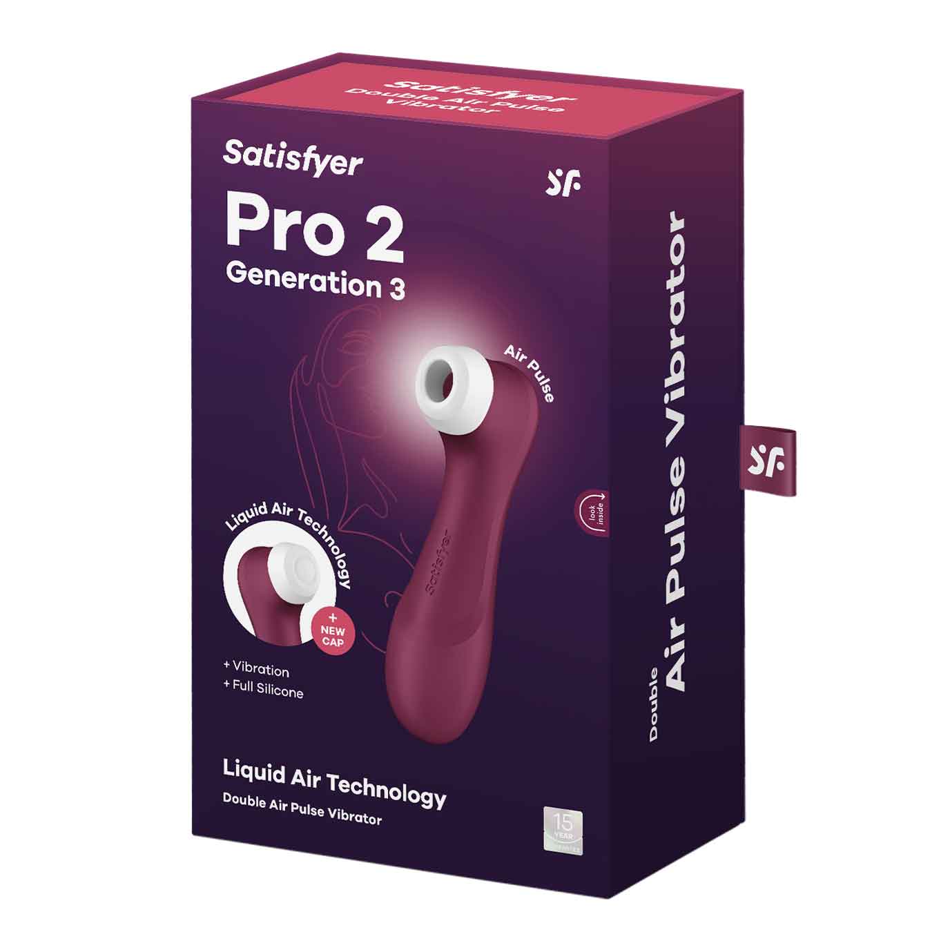 ElbJkN9uYTsm9GokJC4tUtO1IyfZGebp Satisfyer Pro 2 Generation 3 Liquid Air Technology - Red Wine - Image 1