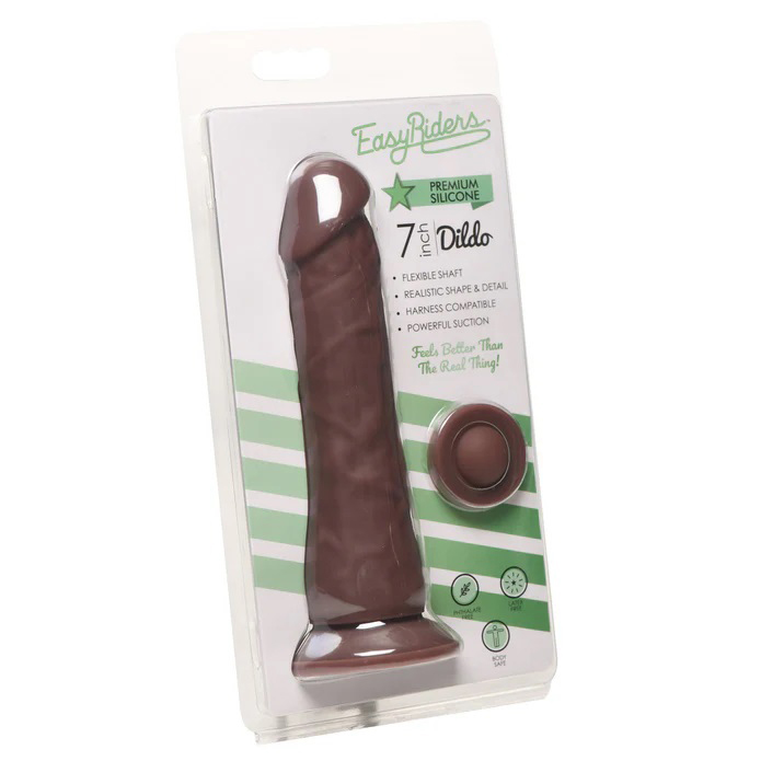Ep8kzhla Easy Riders 7" Silicone Dildo - Dark - Image 1
