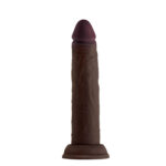 Shaft - Model J 7.5 Inch Liquid Silicone Dong - Mahogany - Image 2