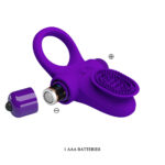 Pretty Love Vibrating Cock Ring II - Purple - Image 5
