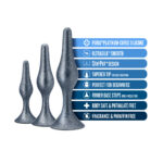 Anal Adventures Matrix - Genesis Plug Kit - Stellar Silver - Image 3