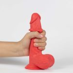 Real Skin Mr. Ruby 7.5" Dual Layer Dildo - Image 2