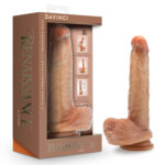 Renaissance - Davinci - 8 Inch Sliding Foreskin Dildo With Squeezable Balls - Tan - Image 9
