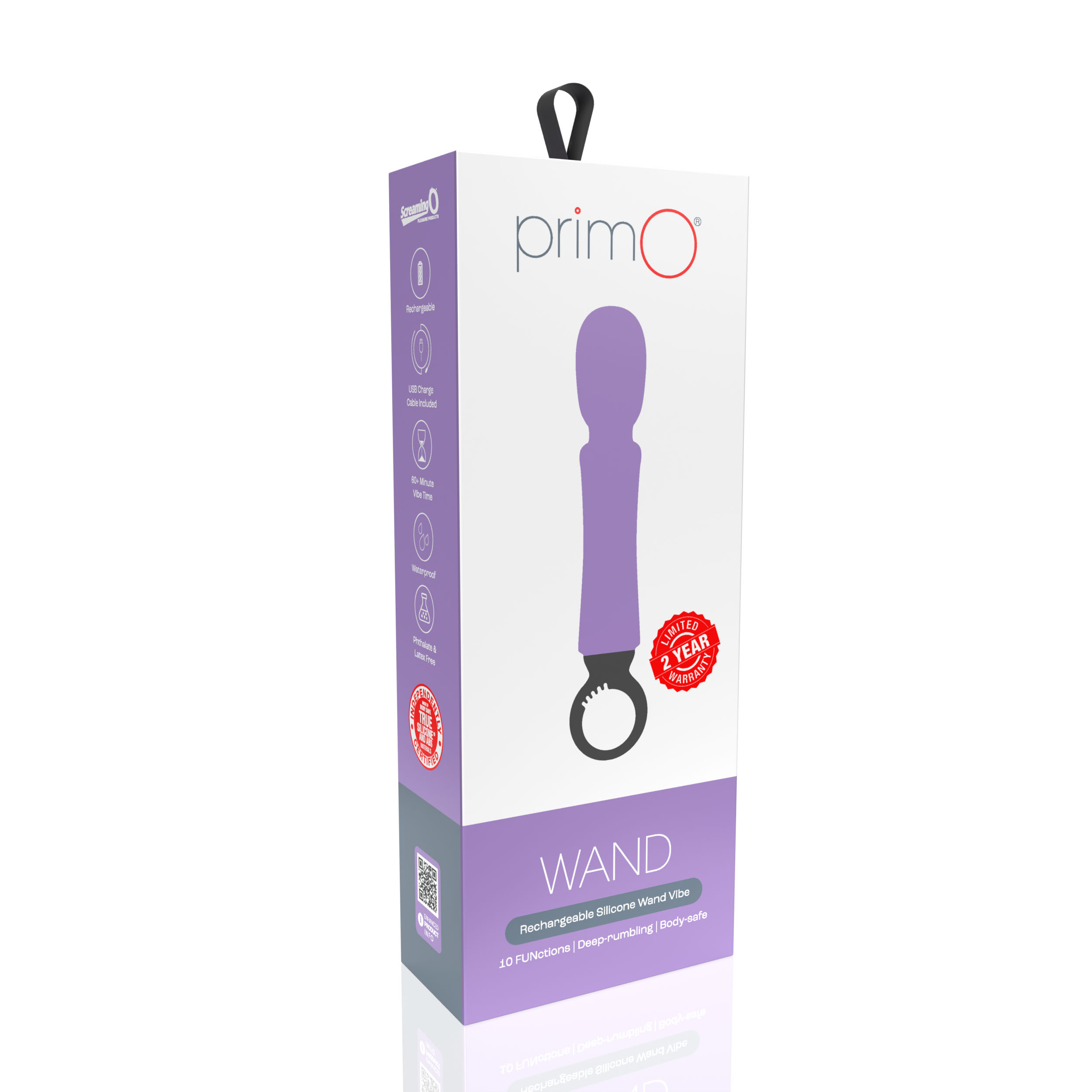 FuOOZGm7qleHkbnEqCNuR96dsjkM892w Primo Wand Rechargeable Vibe - Lilac - Image 1