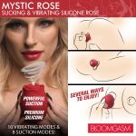 Mystic Rose Sucking and Vibrating Silicone Rose - Red - Image 6