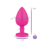 Gemma Purple Gem Pink Silicone Plug - Large - Image 12