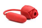 Bloomgasm Romping Rose Suction and Thrusting Vibrator - Red - Image 5