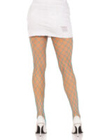 Spandex Diamond Net Tights - One Size - Neon Blue - Image 2