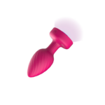 Twila Twirling Purple Gem Light Up Vibrating Plug With Pnk Heart Remote - Image 8