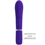 Thomas Super Soft Silicone Rabbit Vibrator - Purple - Image 6