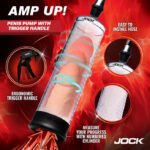 Amp Up Penis Pump With Trigger Handle - Clear - Image 3