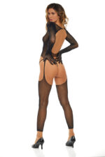 Bring It Over Bodystocking - One Size - Black - Image 2