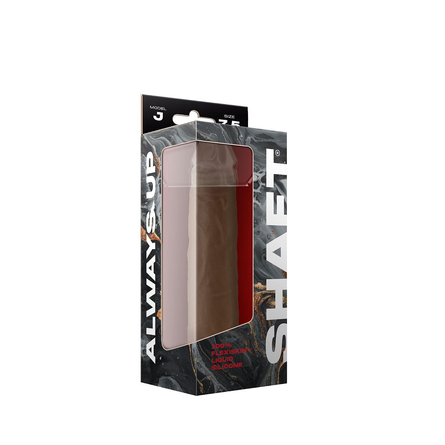 H4YBXyPnxOLBVFXH1LnUUZcN8E6WrNpe Shaft - Model J 7.5 Inch Liquid Silicone Dong - Oak - Image 1