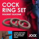 Jock Silicone Cock Ring Set in - Dark - Image 5