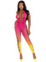Ombre Footless Bodystocking - One Size - Sunset - Image 3