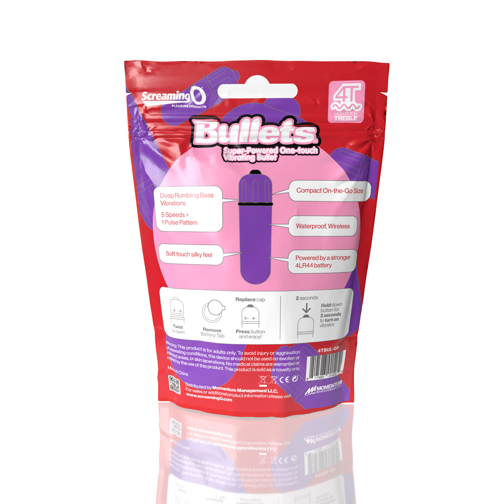 HTo5fUOR0w2LGVcNURHWvF1y54MvBKA9 Screaming O 4t - Bullet - Super Powered One Touch Vibrating Bullet - Grape - Image 1