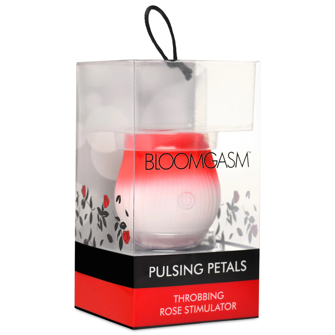 Hix0Ax44r7ompF1v1Pg2v2HqjLlYYfDz Pulsing Petals Throbbing Rose Stimulator - Red - Image 1