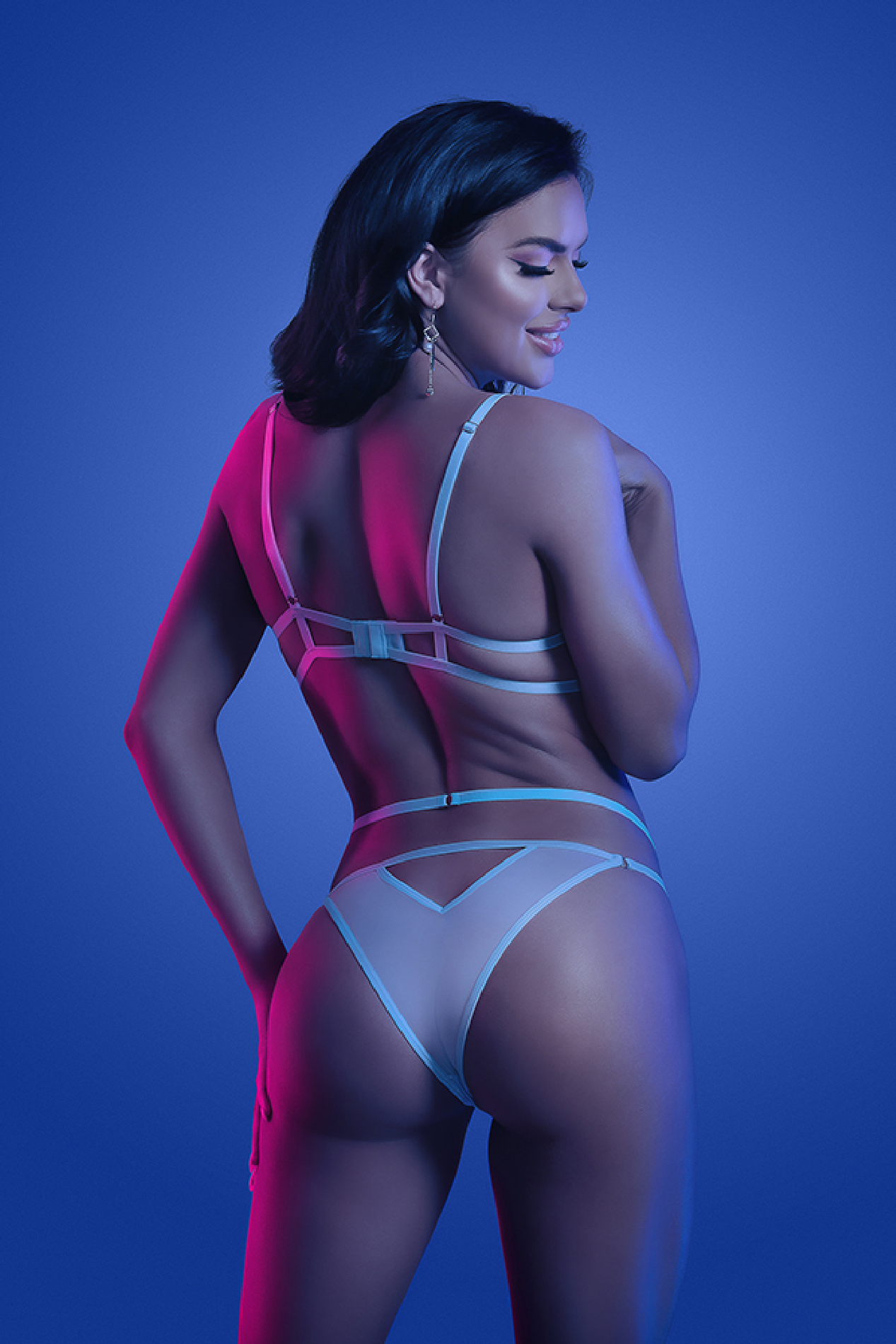I9RzO8QVroOoODc7TJNY5gqyrBBc3SHj Prismatic Bra and Panty - Small/medium - Light Blue - Image 1