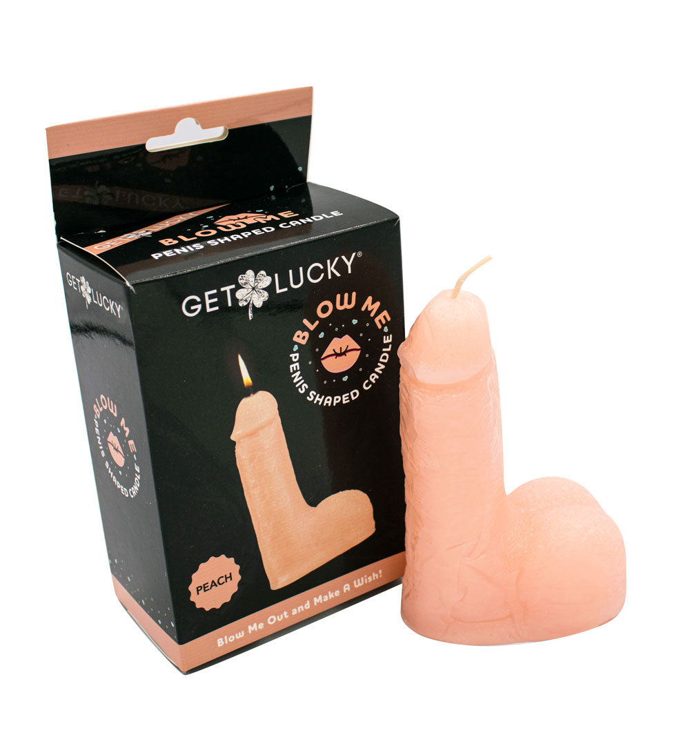 IRsr0BHW Get Lucky Blow Me Penis Candle - Peach - Image 1